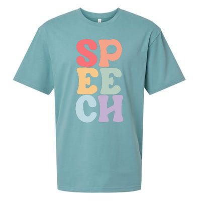 Speech Language Pathologist Speech Therapy SLP Sueded Cloud Jersey T-Shirt