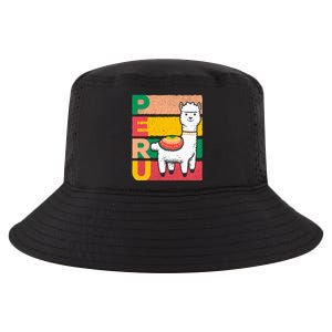 Sweet Llama Peru Illustration For A Peruvian Cool Comfort Performance Bucket Hat