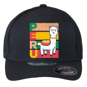 Sweet Llama Peru Illustration For A Peruvian Flexfit Unipanel Trucker Cap