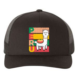 Sweet Llama Peru Illustration For A Peruvian Yupoong Adult 5-Panel Trucker Hat