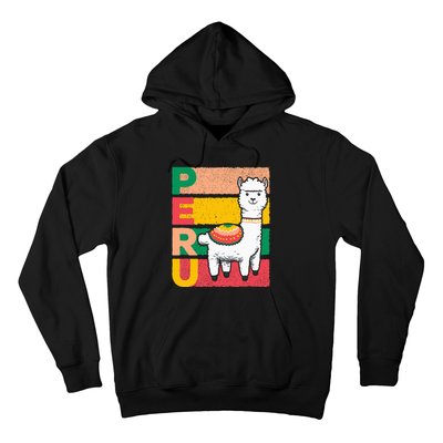 Sweet Llama Peru Illustration For A Peruvian Hoodie