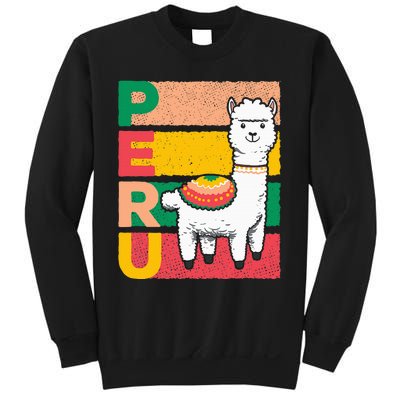 Sweet Llama Peru Illustration For A Peruvian Sweatshirt