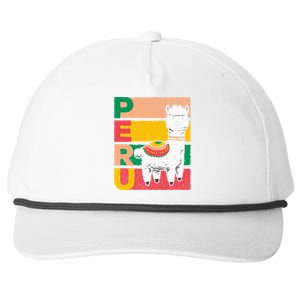 Sweet Llama Peru Illustration For A Peruvian Snapback Five-Panel Rope Hat