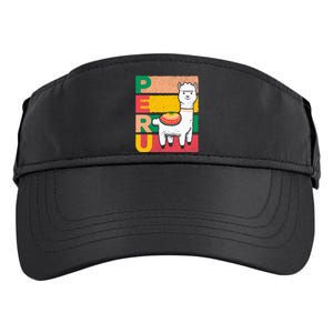 Sweet Llama Peru Illustration For A Peruvian Adult Drive Performance Visor