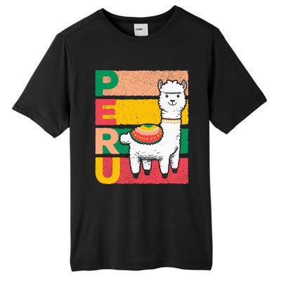 Sweet Llama Peru Illustration For A Peruvian Tall Fusion ChromaSoft Performance T-Shirt