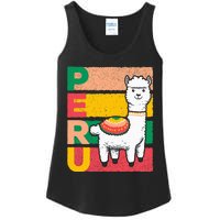 Sweet Llama Peru Illustration For A Peruvian Ladies Essential Tank