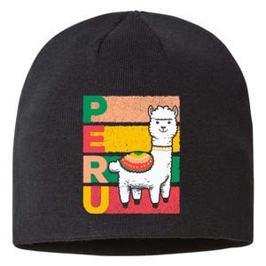 Sweet Llama Peru Illustration For A Peruvian Sustainable Beanie