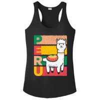 Sweet Llama Peru Illustration For A Peruvian Ladies PosiCharge Competitor Racerback Tank