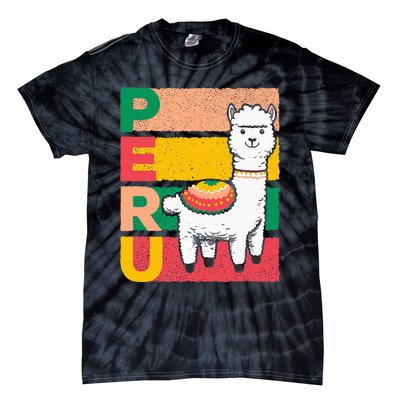 Sweet Llama Peru Illustration For A Peruvian Tie-Dye T-Shirt