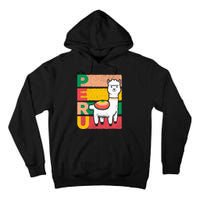 Sweet Llama Peru Illustration For A Peruvian Tall Hoodie