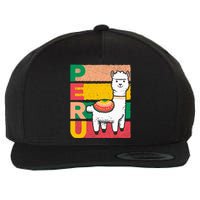 Sweet Llama Peru Illustration For A Peruvian Wool Snapback Cap