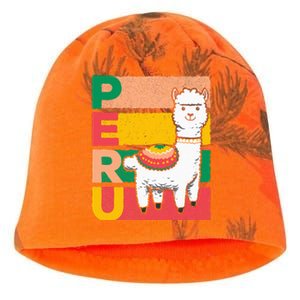 Sweet Llama Peru Illustration For A Peruvian Kati - Camo Knit Beanie