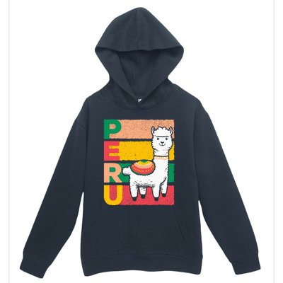 Sweet Llama Peru Illustration For A Peruvian Urban Pullover Hoodie