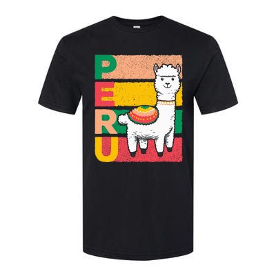 Sweet Llama Peru Illustration For A Peruvian Softstyle CVC T-Shirt