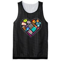 Speech Language Pathology SLP Speech Pathologist Heart Shape Mesh Reversible Basketball Jersey Tank