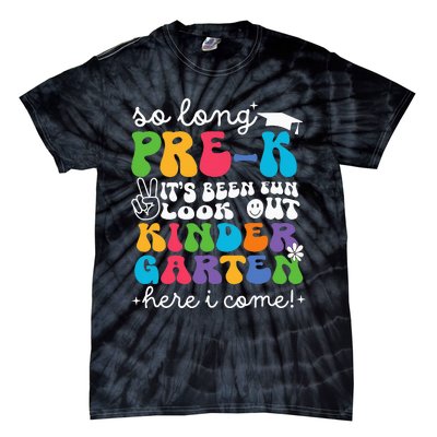 So Long Prek Graduation Kindergarten Here I Come 2024 Tie-Dye T-Shirt