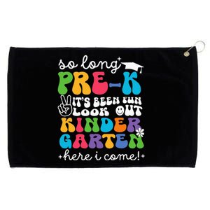 So Long Prek Graduation Kindergarten Here I Come 2024 Grommeted Golf Towel