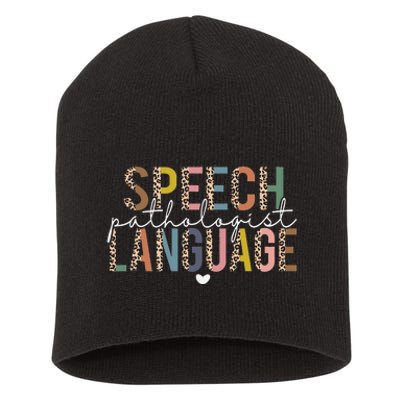 Speech Language Pathologist SLP Speech Therapy Pathology Short Acrylic Beanie