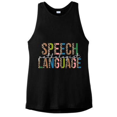 Speech Language Pathologist Ladies PosiCharge Tri-Blend Wicking Tank