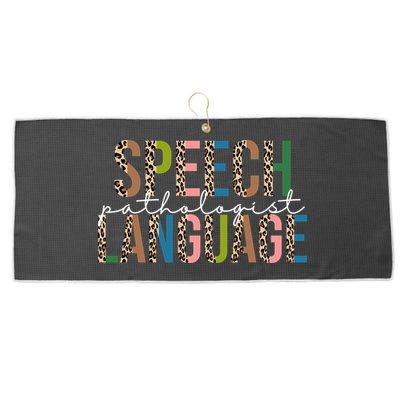 Speech Language Pathologist Large Microfiber Waffle Golf Towel