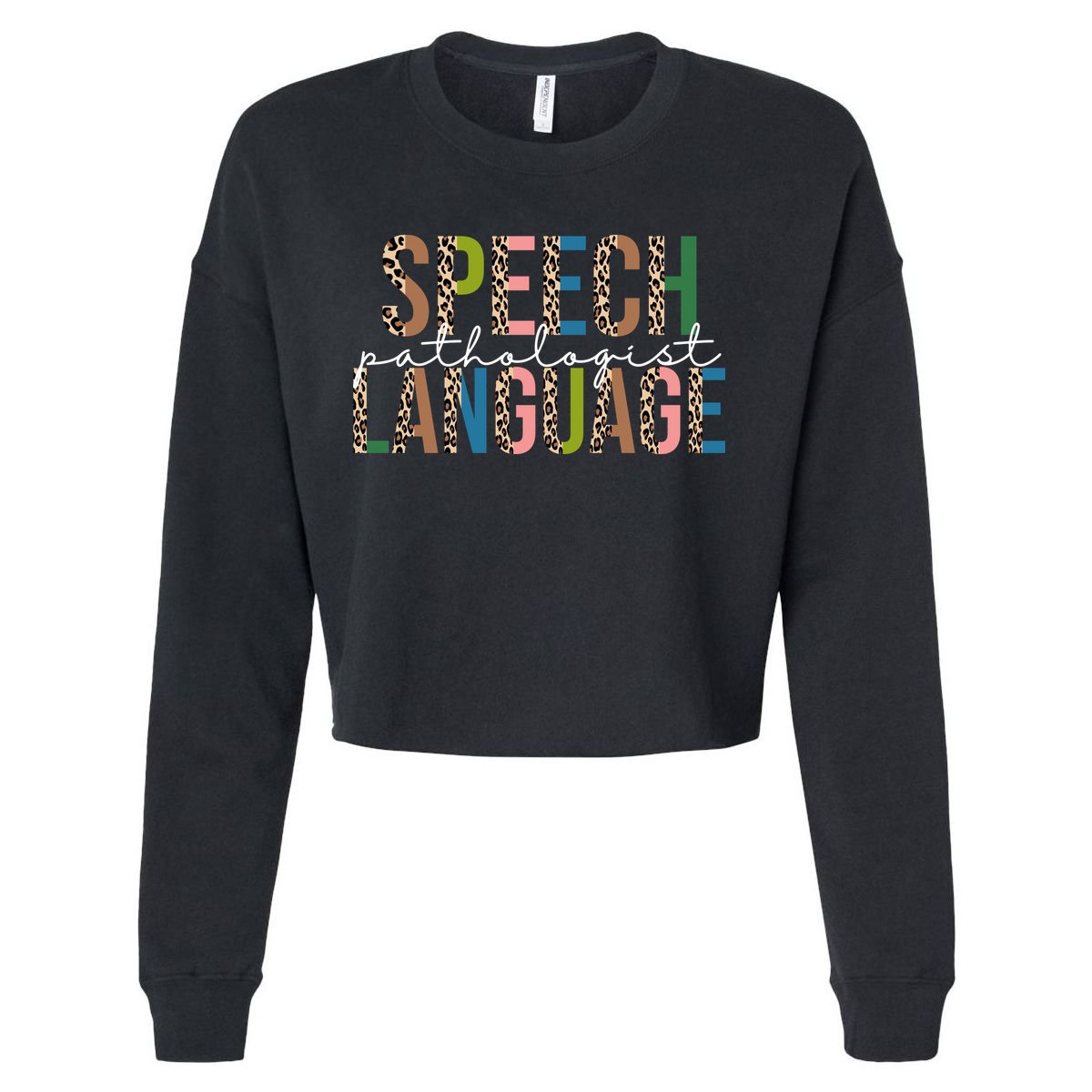 Speech Language Pathologist Cropped Pullover Crew