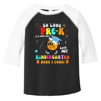 So Long PreK Kindergarten Here I Come Basketball Graduation Toddler Fine Jersey T-Shirt