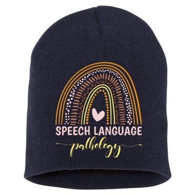 Speech Language Pathology Language Pathologist Therapy Short Acrylic Beanie