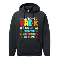 So Long Pre K Kindergarten Here Graduate Last Day Of School Performance Fleece Hoodie