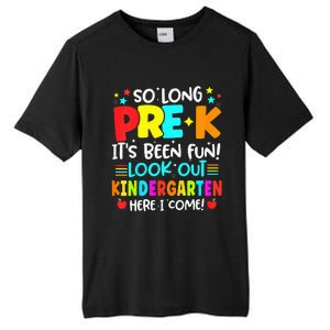 So Long Pre K Kindergarten Here Graduate Last Day Of School Tall Fusion ChromaSoft Performance T-Shirt