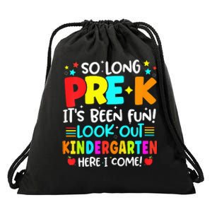 So Long Pre K Kindergarten Here Graduate Last Day Of School Drawstring Bag