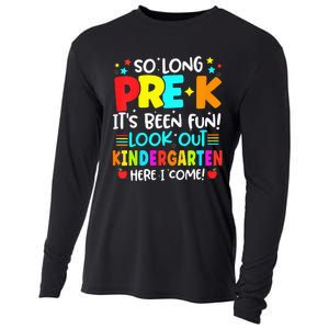 So Long Pre K Kindergarten Here Graduate Last Day Of School Cooling Performance Long Sleeve Crew