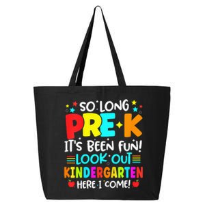 So Long Pre K Kindergarten Here Graduate Last Day Of School 25L Jumbo Tote