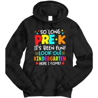 So Long Pre K Kindergarten Here Graduate Last Day Of School Tie Dye Hoodie