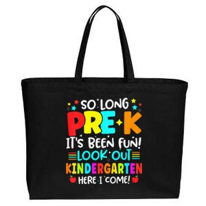 So Long Pre K Kindergarten Here Graduate Last Day Of School Cotton Canvas Jumbo Tote