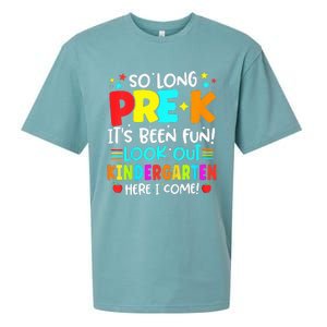 So Long Pre K Kindergarten Here Graduate Last Day Of School Sueded Cloud Jersey T-Shirt