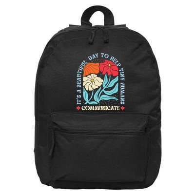 Speech Language Pathologist Pathology Speech Therapy Slp 16 in Basic Backpack