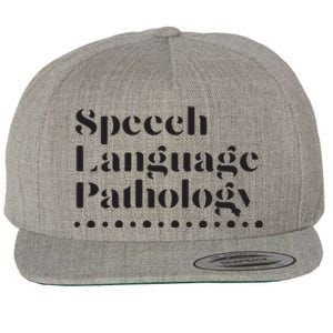 Speech Language Pathology SLP Speech Therapy Gift Wool Snapback Cap