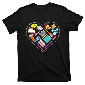 Speech Language Pathology SLP Speech Pathologist Heart Shape T-Shirt