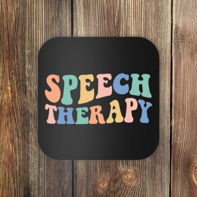 Speech Language Pathologist Rainbow Speech Therapy Gift SLP Coaster