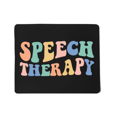 Speech Language Pathologist Rainbow Speech Therapy Gift SLP Mousepad