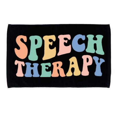 Speech Language Pathologist Rainbow Speech Therapy Gift SLP Microfiber Hand Towel