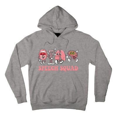 Speech Language Pathologist Slp Speech Squad Therapy Tall Hoodie