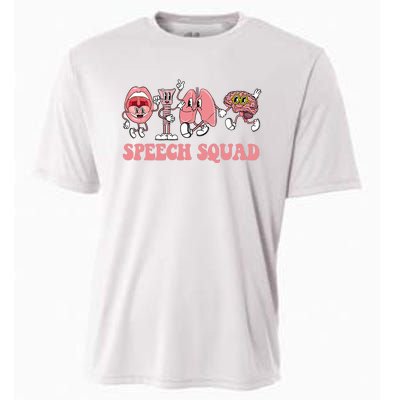 Speech Language Pathologist Slp Speech Squad Therapy Cooling Performance Crew T-Shirt