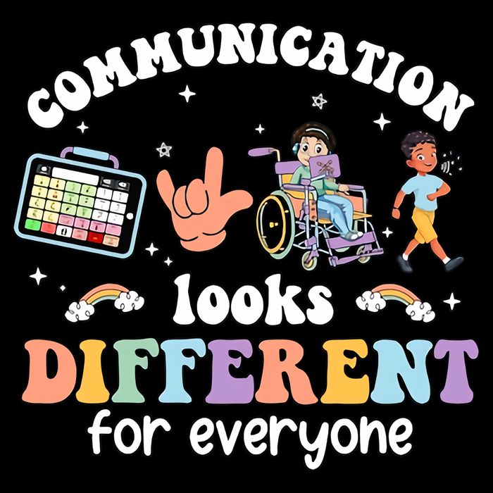 Speech Language Pathologist Communication Looks Different For Everyone Drawstring Bag