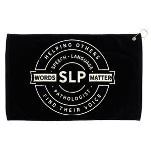 Speech Language Pathology SLP Speech Therapy Tee Grommeted Golf Towel