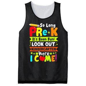 So Long Pre K Its Been Kindergarten Here I Come Mesh Reversible Basketball Jersey Tank