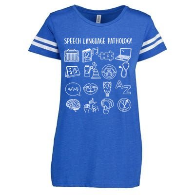 Speech Language Pathology Pathologist SLP Speech Therapist Enza Ladies Jersey Football T-Shirt