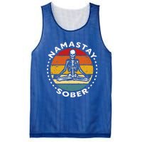 Skeleton Lotus Position Yoga Sober Addiction Recovery Mesh Reversible Basketball Jersey Tank