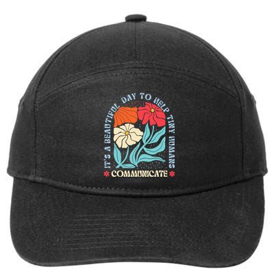 Speech Language Pathologist Pathology Speech Therapy Slp 7-Panel Snapback Hat