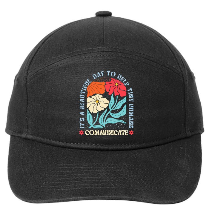 Speech Language Pathologist Pathology Speech Therapy Slp 7-Panel Snapback Hat